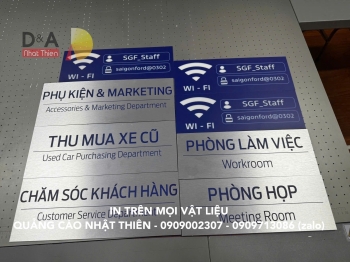 Bảng tên phòng alu